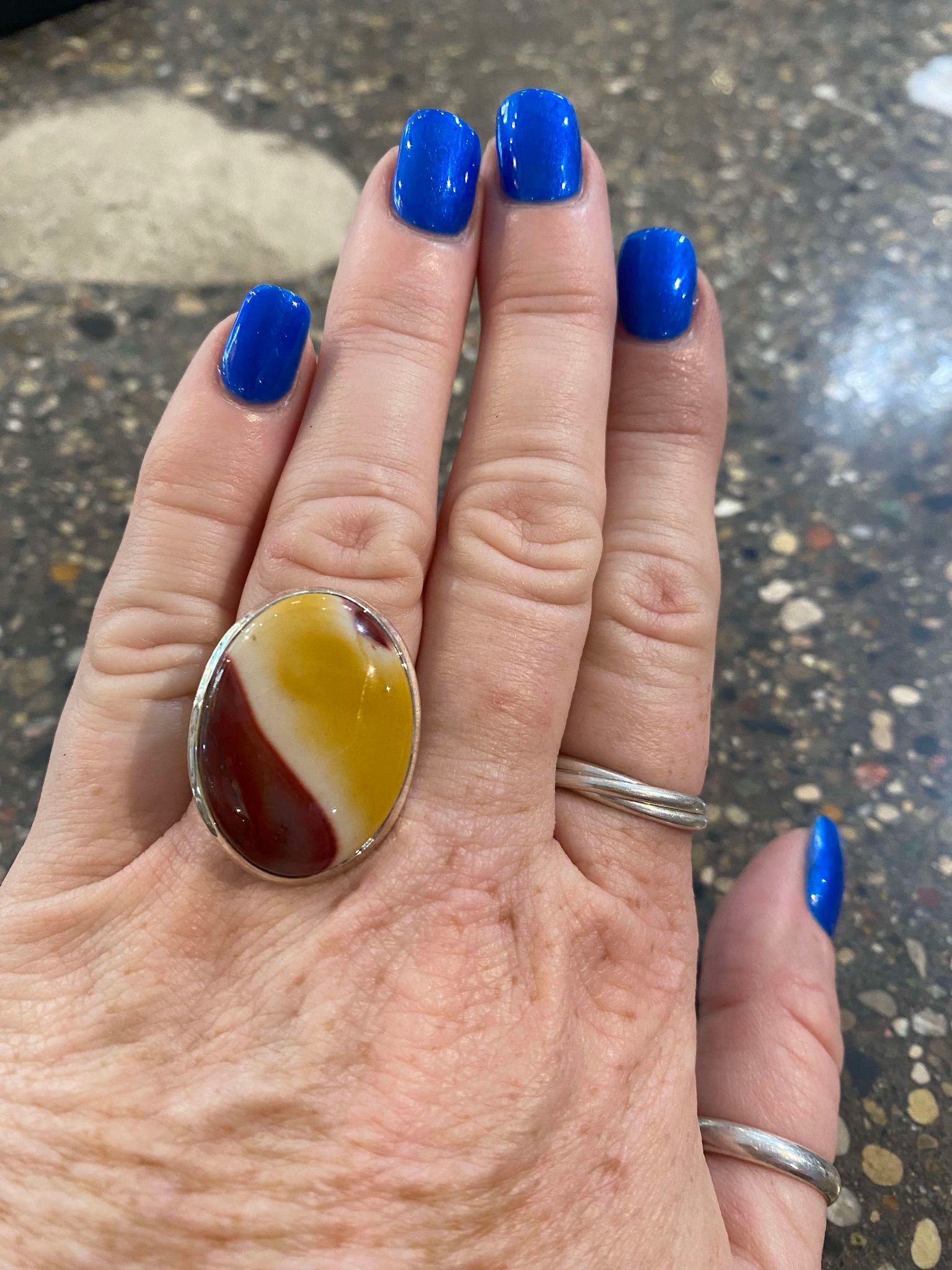 Mookaite Oval Ring