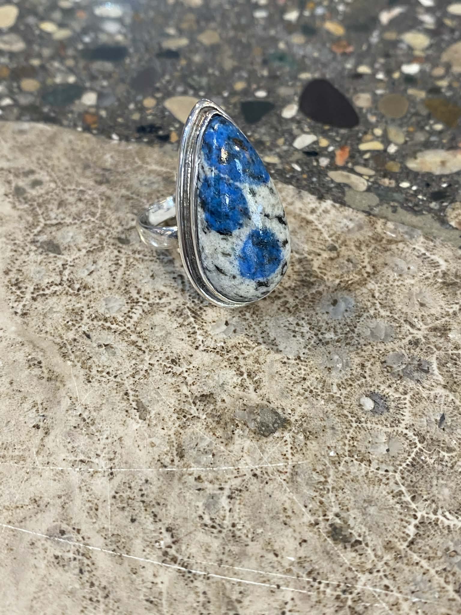 K2 Jasper Teardrop Ring