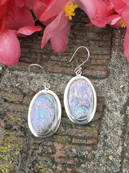 Abalone Oval Earrings