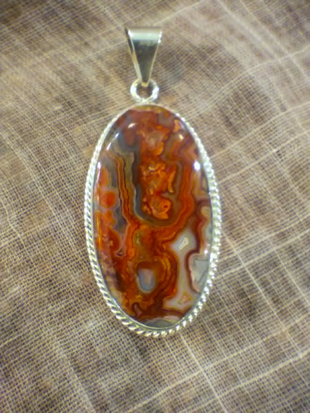 Laguna Agate Oval Pendant