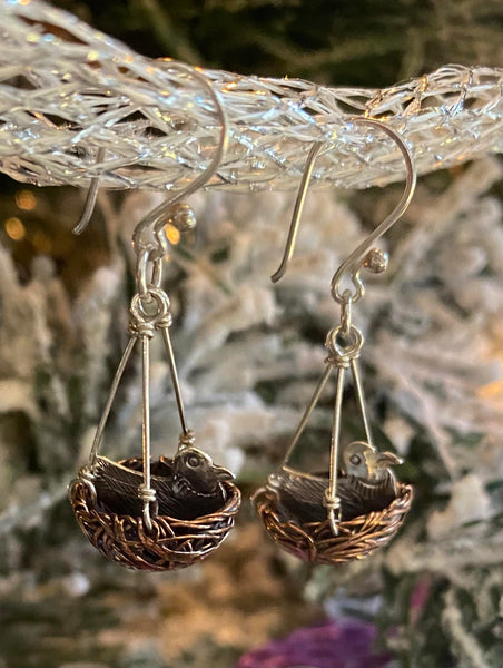 Bird Nest Earrings