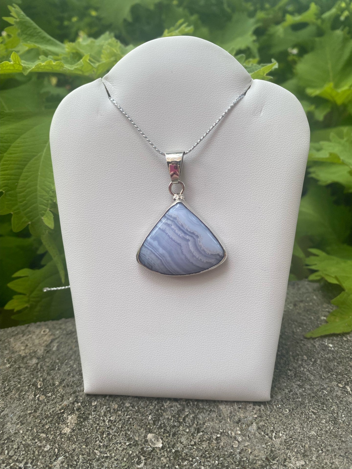 Blue Lace Agate Pendant