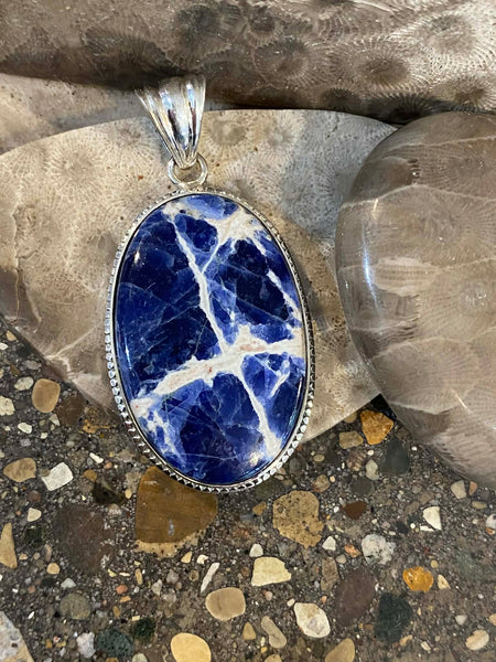 Sodalite Oval Pendant