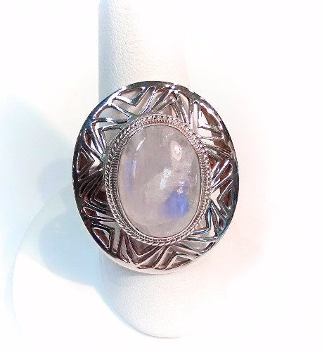 Moonstone Statement Oval Ring