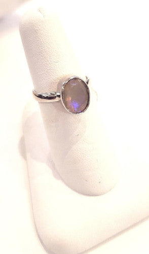 Opal Ring - Faceted Ethiopian Opal
